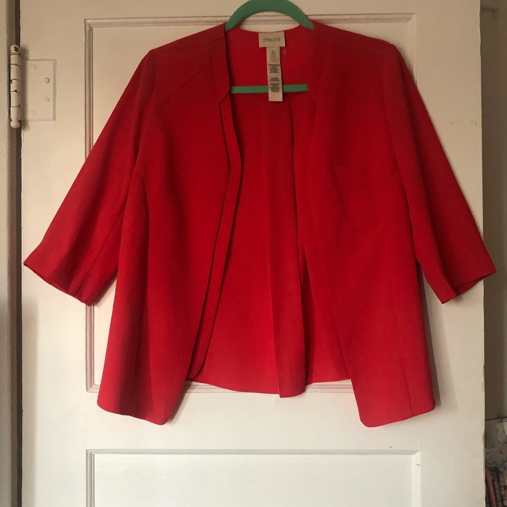 Chico’s Orange Blazer Jacket